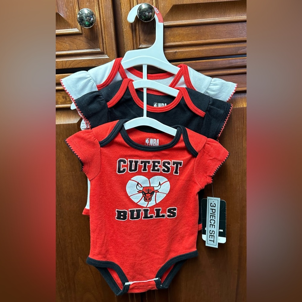 Chicago Bull Onesie’s 3-6mo